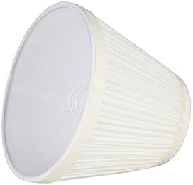 Aspen Creative 33121-2 Small Pleated Empire Lamp Shade Off White 2 Pack