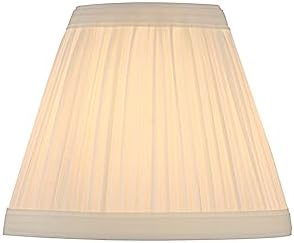 Aspen Creative 33121-2 Small Pleated Empire Lamp Shade Off White 2 Pack