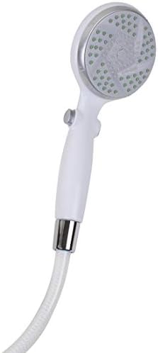 Carex Handheld Shower Head with 84 Hose and Pause Function - White
