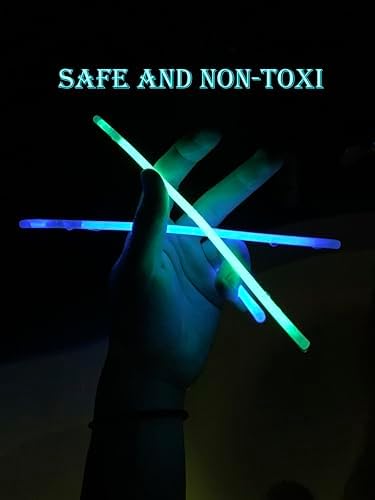 Glow Sticks 207Pcs Party Pack 8 Light-Up Accessories