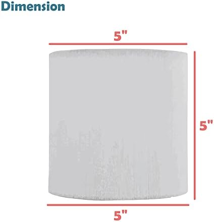Aspen Creative 31002A Drum Clip On Lamp Shade Butter Crme