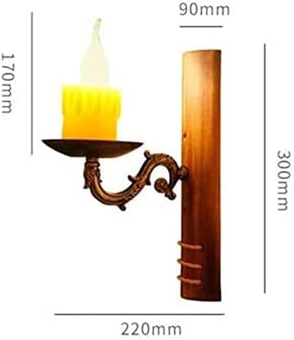 Antique Farmhouse Wall Light Sconce with Resin Shade