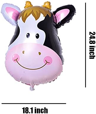 Farm Animal Balloons Pig Cow Horse Donkey 3PCS