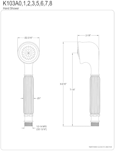 Kingston Brass K103A7 Hand Shower Head