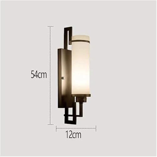 Modern Style Wall Light with LED Cylindrical Glass Shade