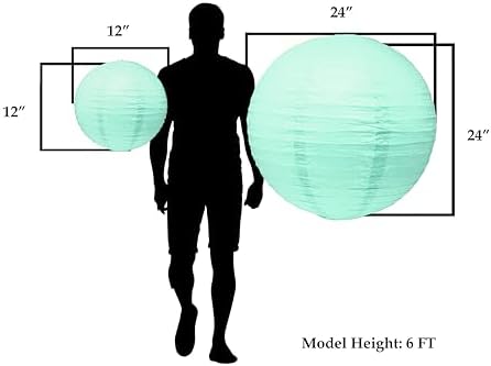 Aqua Paper Lanterns for Wedding Party Decorations