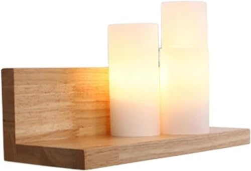 Modern Simple Solid LED Wall Light Candle Shape Frosted Glass Wall Lamp