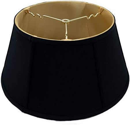 Upgradelights 16 Inch Black Bouillotte Lamp Shade