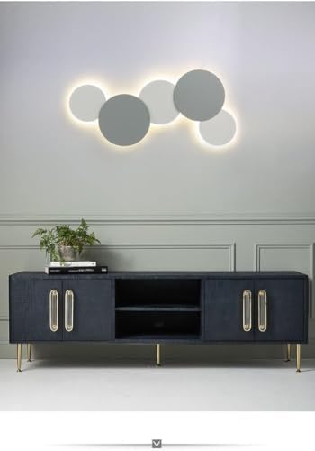 Modern Round LED Wall Lamp for Living Room and Bedside Lighting