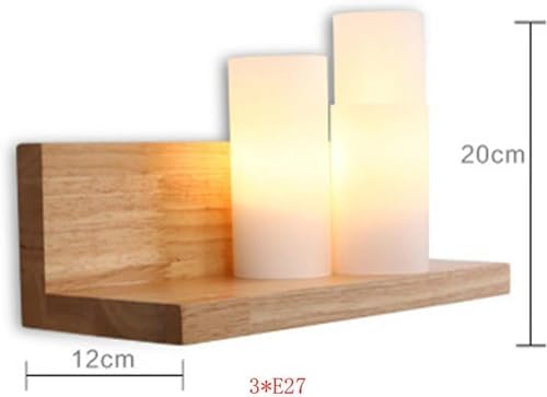 Modern Simple Solid LED Wall Light Candle Shape Frosted Glass Wall Lamp
