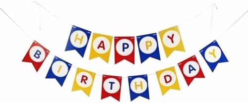 Cartoon Birthday Decorations 25PCS Foil Balloons Wall Banner Set