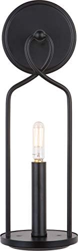 Sonnet Bold Colonial Candlelight Wall Sconce 1-Light 60W Matte Black