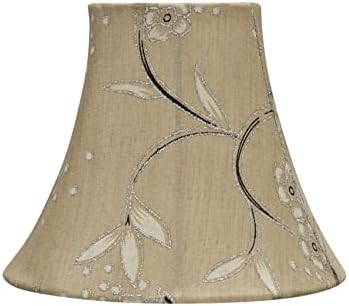 Aspen Creative Bell Clip-On Lamp Shades Light Gold Set of 2