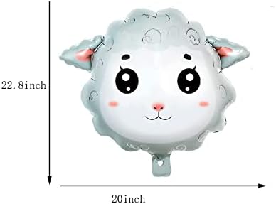 4PCS Sheep Balloon Animal Themed Party Decorations