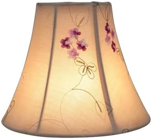Aspen Creative 30055-2A Bell Clip-On Lamp Shade Apricot Set of 2