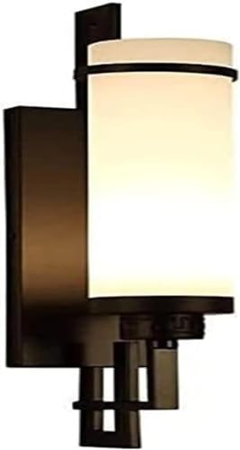 Modern Cylindrical Glass Wall Sconce with LED Light
