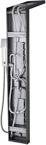 Gougeltd Handheld Showerhead with Hydromassage Waterfall - Black