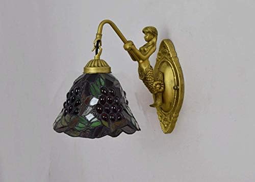 European Style Wall Lamp Black Bottom Grape Design