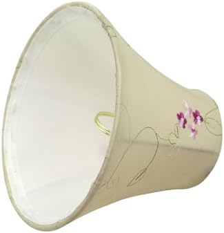 Aspen Creative 30055-2A Bell Clip-On Lamp Shade Apricot Set of 2