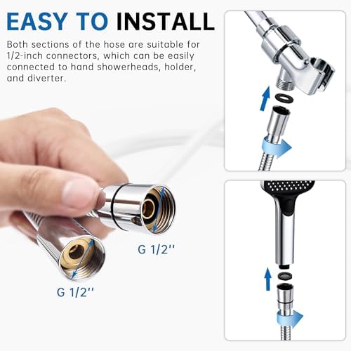 G Promise Handheld Shower Combo with 2 Modes and 70 Inch Hose