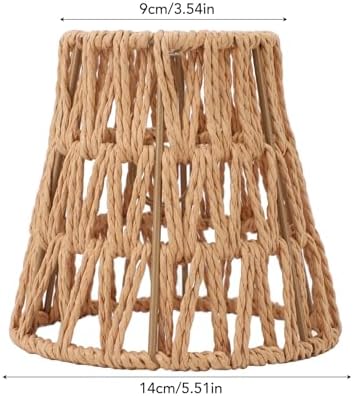 3PCS Rattan Lamp Shades Bohemian Decor for E14 Bulbs