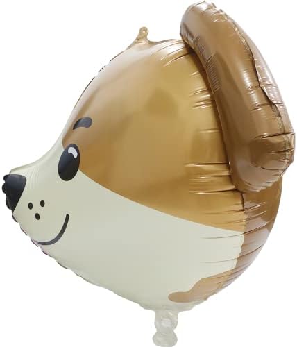 4D Dog Head Balloons 4 Pack for Pet Parties