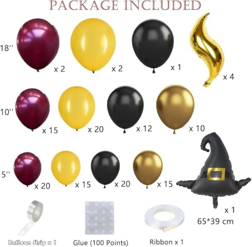 BACOKEY Magical Wizard Balloon Garland Kit