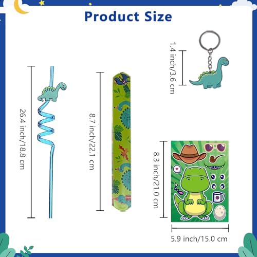 Kanpiaote Dinosaur Party Favors 12 Pack for Kids