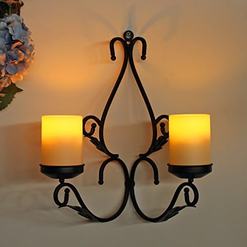 3 in 1 Chandelier with Remote and 4 LED Candles Black