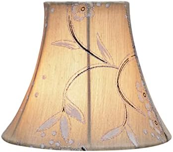 Aspen Creative Bell Clip-On Lamp Shades Light Gold Set of 2