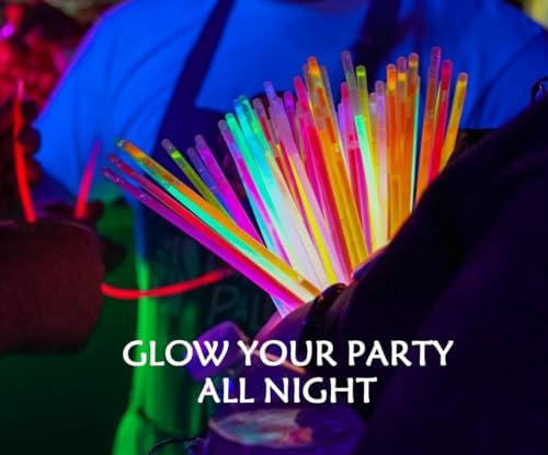 Glow Sticks 207Pcs Party Pack 8 Light-Up Accessories