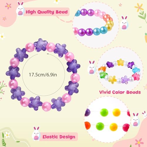 SpringFlower 24 Pcs Kids Bracelets for Girls