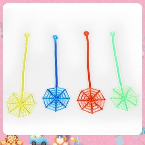 24Pcs Colorful Spider Web Party Favors Pack