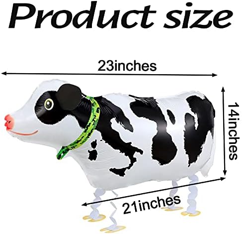 Sumind 6 Piece Walking Cow Balloons for Party Decorations