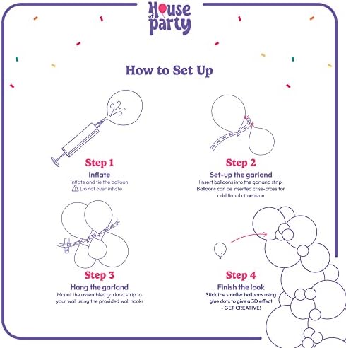 HOUSE OF PARTY Halloween Balloon Arch Kit 86 Pcs