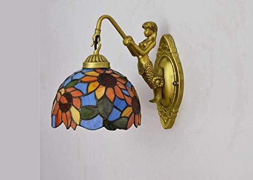 Classic Style Tiffany Stained Glass Wall Lamp with LED Light