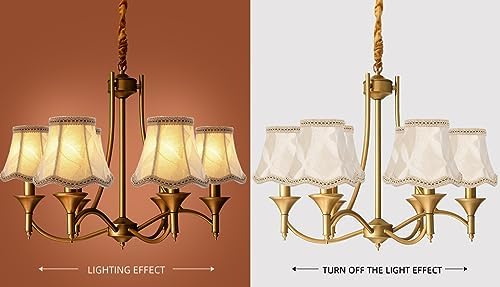 Modern European Clip-On Drop Light Wall Lamp Shade 6-Pack Brown Mug