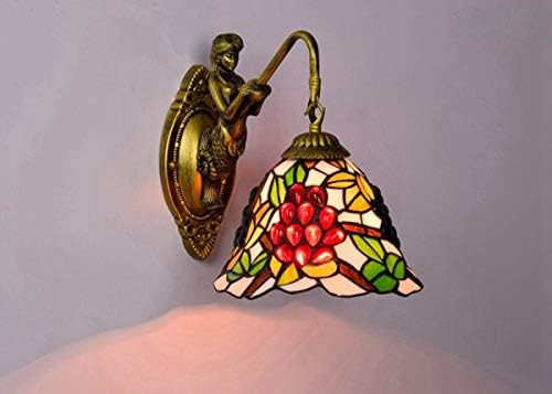 Classic Black Bottom Grape Wall Lamp Tiffany Style