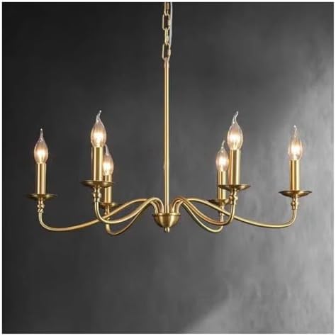 Modern Golden Candle Pendant Light Chandelier