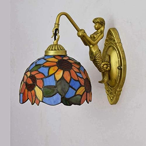 Classic Style Tiffany Stained Glass Wall Lamp with LED Light