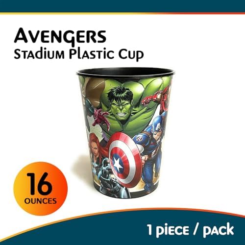 Unique Plastic Stadium Cup 16 Oz Avengers