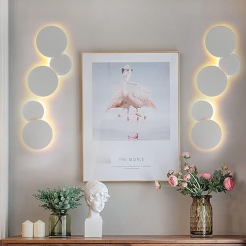 Modern Round LED Wall Lamp for Living Room and Bedside Lighting