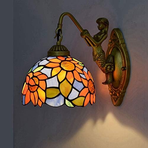 Classic Style Tiffany Stained Glass Wall Lamp with LED Light
