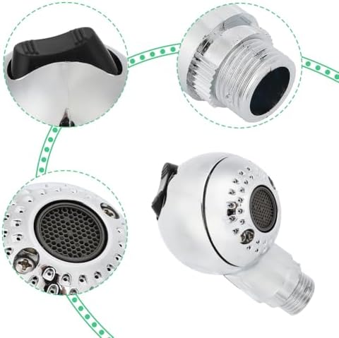 Shampoo Bowl Sprayer Head with Side Control Button