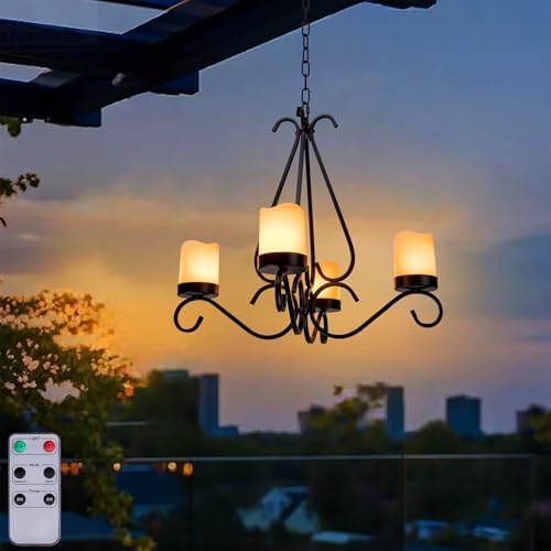 Battery Operated Chandelier for Outdoor Decor