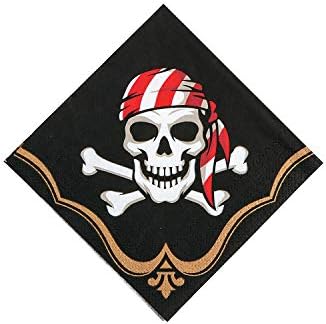 Fun Express Pirate Beverage Napkins 16 Pack