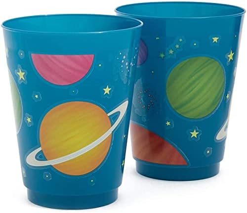 BLUE PANDA 16 oz Reusable Space Cups Set
