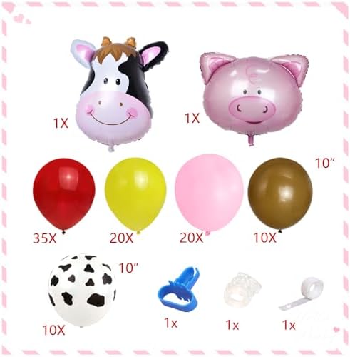 Farm Animal Balloon Arch Kit for Kids Birthday Party