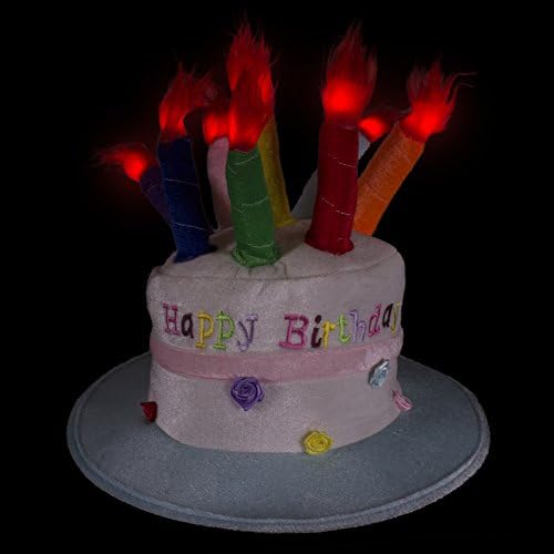 LED Light-Up Happy Birthday Cake Hat for Kids