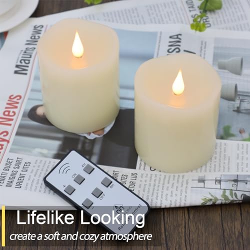 TECHLONG Flameless Candles with Remote Timer